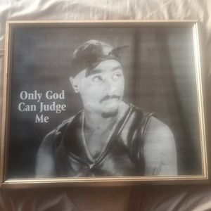2Pac framed poster